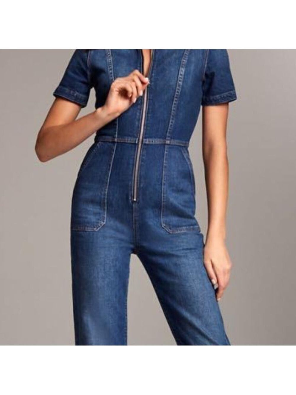 Aritzia Denim Forum The Francoise Jumpsuit, Size XSmall. - Picture 11 of 11